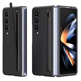 För Samsung Galaxy Z Fold3 5G fodral med vikbar telefonhölje, pekpenn och tempererat glas för skärmskydd.