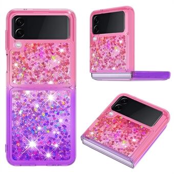 För YB Quicksand Series-3 för Samsung Galaxy Z Flip3 5G Gradient Quicksand Liquid Flowing Sparkle Fodral Slitstarkt, mjukt TPU bakstycke