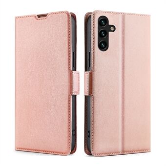 Flip Cover Stand Läderskal med kortplats Magnetisk stängning på sidan Ultratunt mobilskyddsfodral för Samsung Galaxy A13 5G / A04s 4G (164,7 x 76,7 x 9,1 mm)