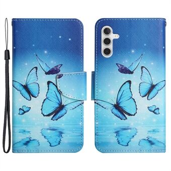 Mönsterutskrift Fullt skydd Läderfodral Stand för Samsung Galaxy A13 5G / A04s 4G (164,7 x 76,7 x 9,1 mm)