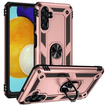 Militärklassad Ring Kickstand Dual Layer Soft Flexibel TPU hårt PC-fodral för Samsung Galaxy A13 5G