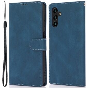 Magnetlås PU-läder + TPU Stand Telefonskydd med rem för Samsung Galaxy A13 5G / A04s 4G (164,7 x 76,7 x 9,1 mm)