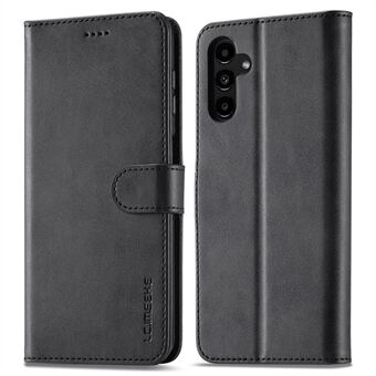 LC.IMEEKE Textured Wallet PU Läder Flip Folio Stand Fodral Fallbeständigt telefonfodral skal för Samsung Galaxy A13 5G / A04s 4G (164,7 x 76,7 x 9,1 mm)