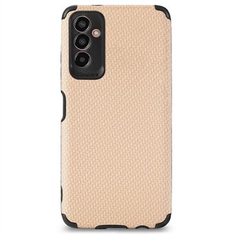 För Samsung Galaxy A13 5G / A04s 4G (164,7 x 76,7 x 9,1 mm) Carbon Fiber Texture PU-läderbeläggningsfodral Anti- Scratch TPU linsskydd