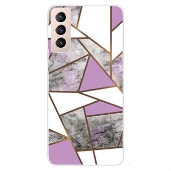 Marble Series Style En flexibel TPU-marmormönsterutskrift Drop-proof telefonskalsskal för Samsung Galaxy S22 5G