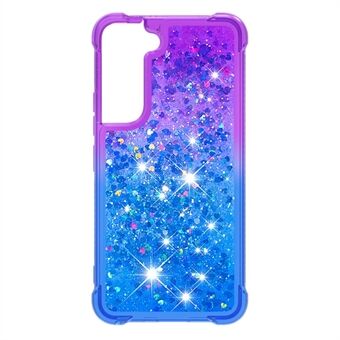 Gradient Quicksand Series Soft TPU Liquid Flytande skyddande telefonfodral för Samsung Galaxy S22 5G