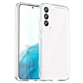 För Samsung Galaxy S22 5G genomskinligt skal Fingeravtrycksfri akryl + TPU-telefonfodral (stor bakhål för linsen)