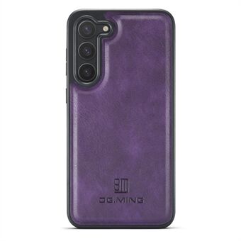 DG.MING för Samsung Galaxy S22 5G-fodral PU-läderbelagd PC+TPU-skal