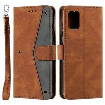 Sömmar Yta Skarvningsstil PU-läder och TPU-telefonfodral Skin-touch- Stand Plånbokstelefon Skyddsfodral för Samsung Galaxy A33 5G