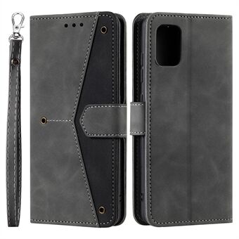 Sömmar Yta Skarvningsstil PU-läder och TPU-telefonfodral Skin-touch- Stand Plånbokstelefon Skyddsfodral för Samsung Galaxy A33 5G