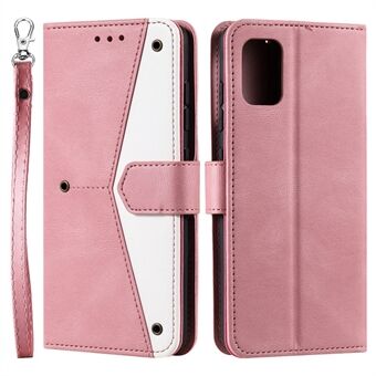 Sömmar Yta Skarvningsstil PU-läder och TPU-telefonfodral Skin-touch- Stand Plånbokstelefon Skyddsfodral för Samsung Galaxy A33 5G