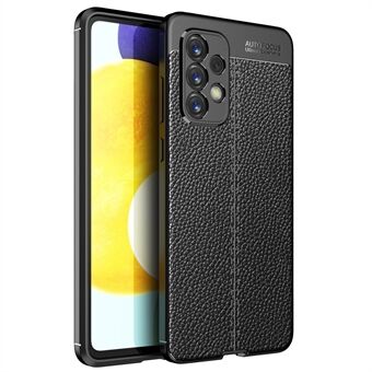 Mjuk TPU Slim Litchi Texture Anti-Fingeravtryck skyddande telefonfodral för Samsung Galaxy A33