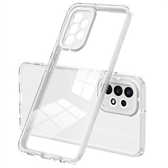 För Samsung Galaxy A33 5G Fallsäkert TPU-telefonfodral Exakta utskärningar Transparent Mobiltelefon Skyddsfodral