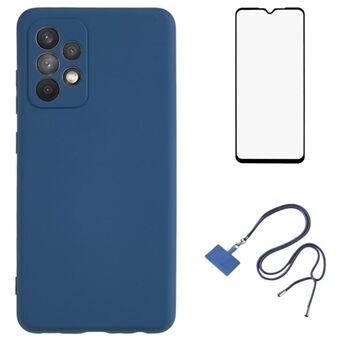 WANLONFENG RB1-serien för Samsung Galaxy A33 5G-skal Flexibel TPU-telefonfodral med rem / skärmskydd.