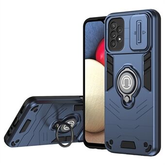 För Samsung Galaxy A33 5G Case Ring Kickstand Kamera Skydd PC+TPU Telefonfodral