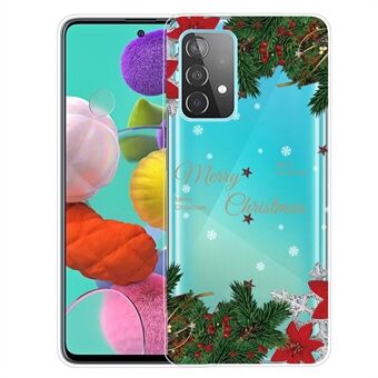 För Samsung Galaxy A33 5G Merry Christmas Phone Fodral Mönster Utskrift Mjuk TPU Anti-Drop Skyddsskydd