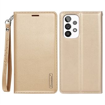 HANMAN Minor Series Folio Flip-telefonfodral för Samsung Galaxy A33 5G, Anti-chock PU-läderfodral med Stand Skyddsskal