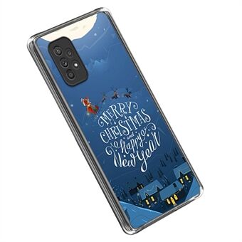 För Samsung Galaxy A33 5G Christmas Series Flexibel TPU Baksida Mönster Utskrift Fallsäkert Anti- Scratch Fodral