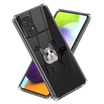 För Samsung Galaxy A33 5G TPU telefonfodral Drop Protection Mönster Printing Back Cover