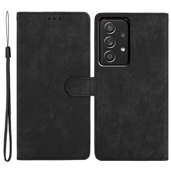 För Samsung Galaxy A33 5G Skin-touch PU Läder Telefonfodral Flip Stand Plånboksfodral