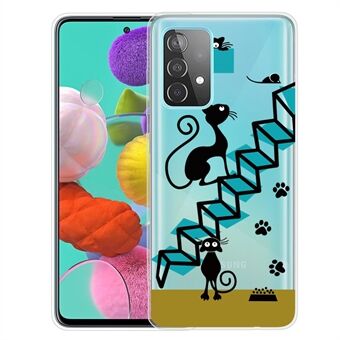 IMD-mönsterutskrift Mjuk TPU Slim Fit skyddande telefonskal för Samsung Galaxy A53 5G