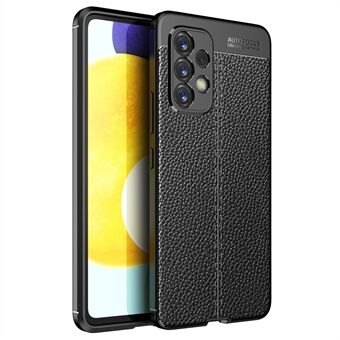 Litchi Texture Flexibel TPU Slim Fashion Halkfritt skyddande telefonfodral för Samsung Galaxy A53