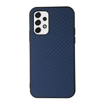 Lätt slimmad stötsäker PU-läderbelagd PC + TPU Carbon Fiber Texture Telefonfodral Skal för Samsung Galaxy A53 5G