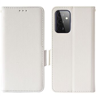 Litchi Texture Scratch telefonfodral PU-läder Folio Flip Plånboksfodral med Stand för Samsung Galaxy A53 5G