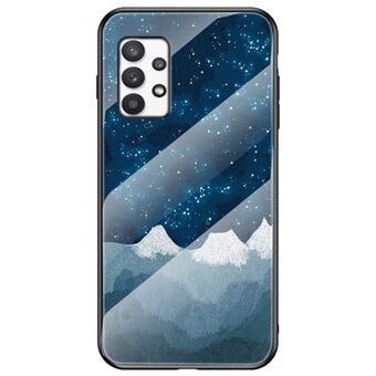 Fallbeständigt härdat glas + PC + TPU Hybrid Shell Starry Sky Pattern telefonfodral för Samsung Galaxy A53 5G