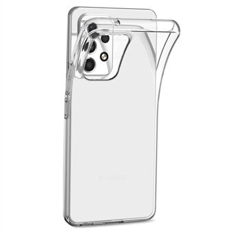 För Samsung Galaxy A53 5G Mobiltelefonfodral Klar Mjuk TPU Anti-fingeravtryck Skyddande telefonfodral