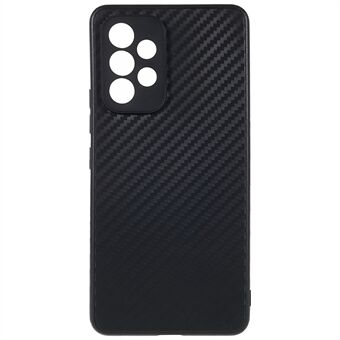 För Samsung Galaxy A53 5G Drop Protection Telefonfodral Anti- Scratch Carbon Fiber Texture TPU Tunt Skyddsfodral