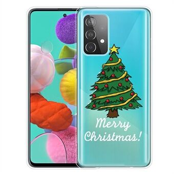 För Samsung Galaxy A53 5G Julfodral Xmas Mönster Utskrift Mjuk TPU Slim Drop Proof Skydd Telefonskal