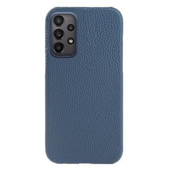 För Samsung Galaxy A53 5G Case Ofullständigt skaläkta ko läder + PC telefonfodral.