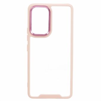 För Samsung Galaxy A53 5G TPU + Akryl Transparent Telefonväska Elektroplätering Linseram Telefonfodral