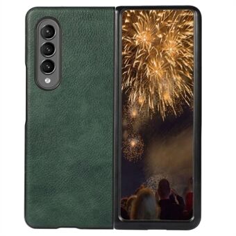 För Samsung Galaxy Z Fold4 5G PU läderbelagd TPU + PC Stötsäkert skal Litchi Texture Anti-slip Grip Back Case