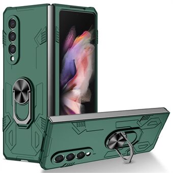 För Samsung Galaxy Z Fold4 5G hopfällbart telefonfodral PC+TPU Anti- Scratch Kickstand Design Slankt skyddande fodral