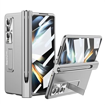 Stötsäkert fodral för Samsung Galaxy Z Fold4 5G Anti-Fall HAD PC-telefonfodral Kickstand Skyddsfodral med penna/pennaplats