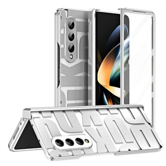 Tunt fodral för Samsung Galaxy Z Fold4 5G skyddande telefonfodral PC-telefonskal med härdat glas framskärmsfilm