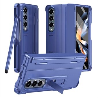 För Samsung Galaxy Z Fold4 5G-fodral med skydd för gångjärnet, telefonfodral med skärmskydd / styluspenna.