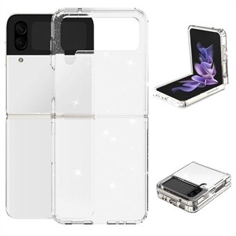 För Samsung Galaxy Z Flip4 5G Glitter Powder IMD genomskinligt telefonfodral Anti- Scratch Mjuk TPU Stötsäkert skyddsfodral