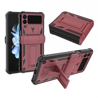 GW30 PC-telefonfodral för Samsung Galaxy Z Flip4 5G, stötsäkert skyddande Kickstand Cover