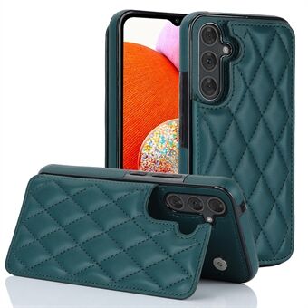 För Samsung Galaxy A14 5G / 4G PU-läder+TPU-fodral Kickstand RFID-blockerande korthållare Telefonskal