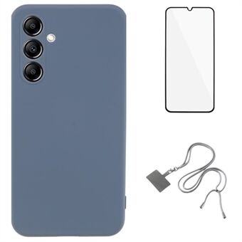 WANLONFENG RB1-serien för Samsung Galaxy A14 5G / A14 4G TPU-fodral, stötsäker tunn telefonväska med skärmskyddsfilm.