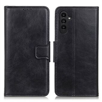 För Samsung Galaxy A14 5G Crazy Horse Texture Plånbok Folio Telefonfodral Helkroppsdelat Läder Magnetisk Stand Stativfodral