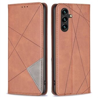 För Samsung Galaxy A14 5G BF Imprinting Pattern Series-1 Geometric Imprinted Läder Telefonfodral Magnetisk Autoabsorberad Korthållare Stand Cover