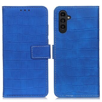 För Samsung Galaxy A14 5G PU Läder Stand Fodral Crocodile Texture Anti Scratch Skyddande plånboksfodral