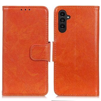 För Samsung Galaxy A14 5G / A14 4G Stötsäkert Nappa Texture Telefonfodral Split Läder Magnetic Flip Folio Stand Skyddande mobiltelefonfodral