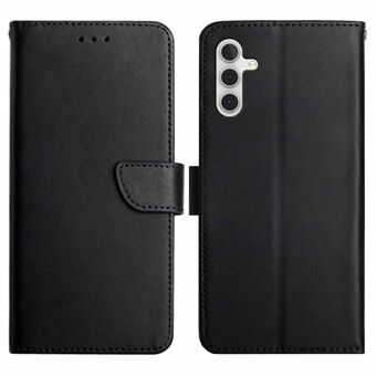 För Samsung Galaxy A14 5G HT02 Nappa Texture Stand Fodral Äkta läder TPU Plånbok Folio Flip Cover