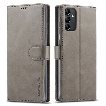 LC.IMEEKE För Samsung Galaxy A14 5G / A14 4G Starkt magnetiskt lås Telefonskydd Stand Kalvstruktur PU-läder Dropsäkert telefonfodral