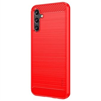 MOFI JK TPU Series-1 för Samsung Galaxy A14 5G Soft TPU Borstad skyddsfodral Kolfibertextur Anti- Scratch telefonfodral